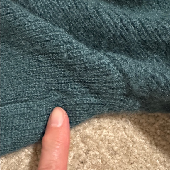 Sézane Gaspard Cardigan Sage Green Button Mohair Alpaca Reversible-Small - Picture 11 of 11